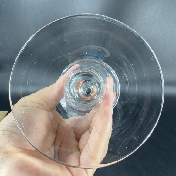 Vintage Clear Hurricane Tall Candle Holder Votive Vase Footed Glassware Decor - Picture 4 of 10